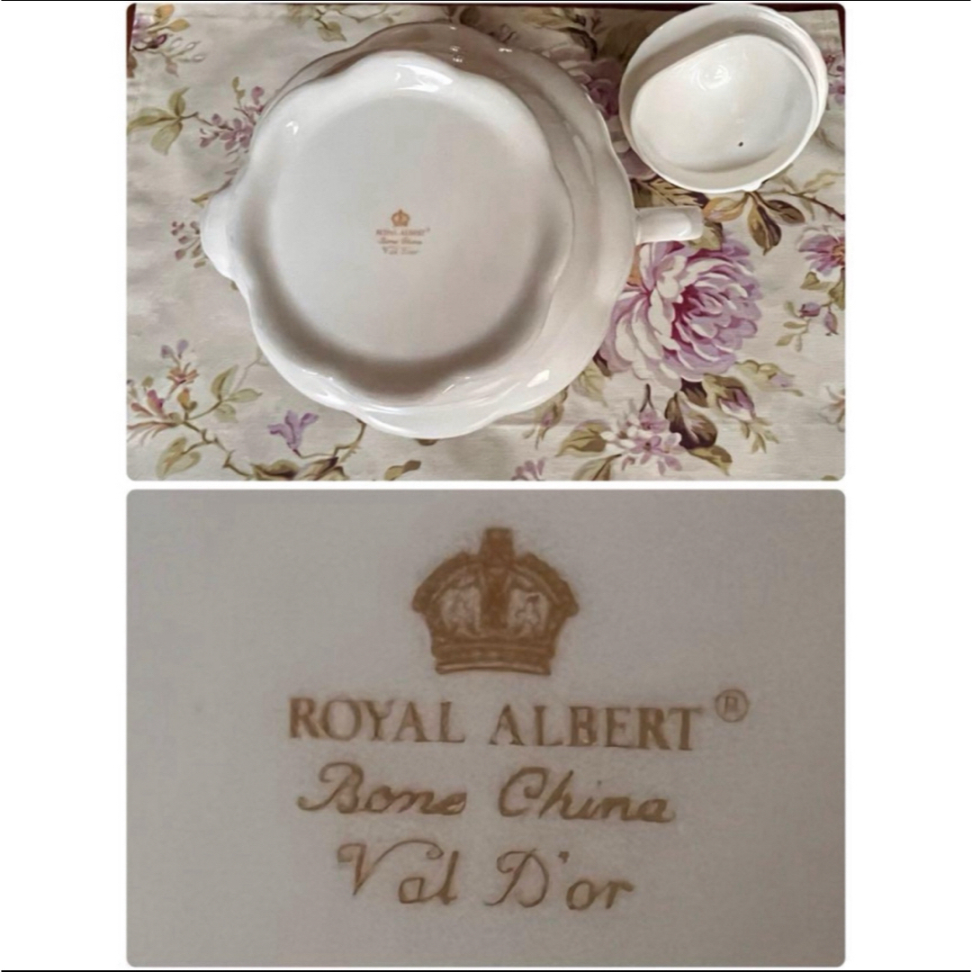 ROYAL ALBERT(ロイヤルアルバート)の【美品】ロイヤルアルバート★バルドール★ティーポット インテリア/住まい/日用品のキッチン/食器(食器)の商品写真