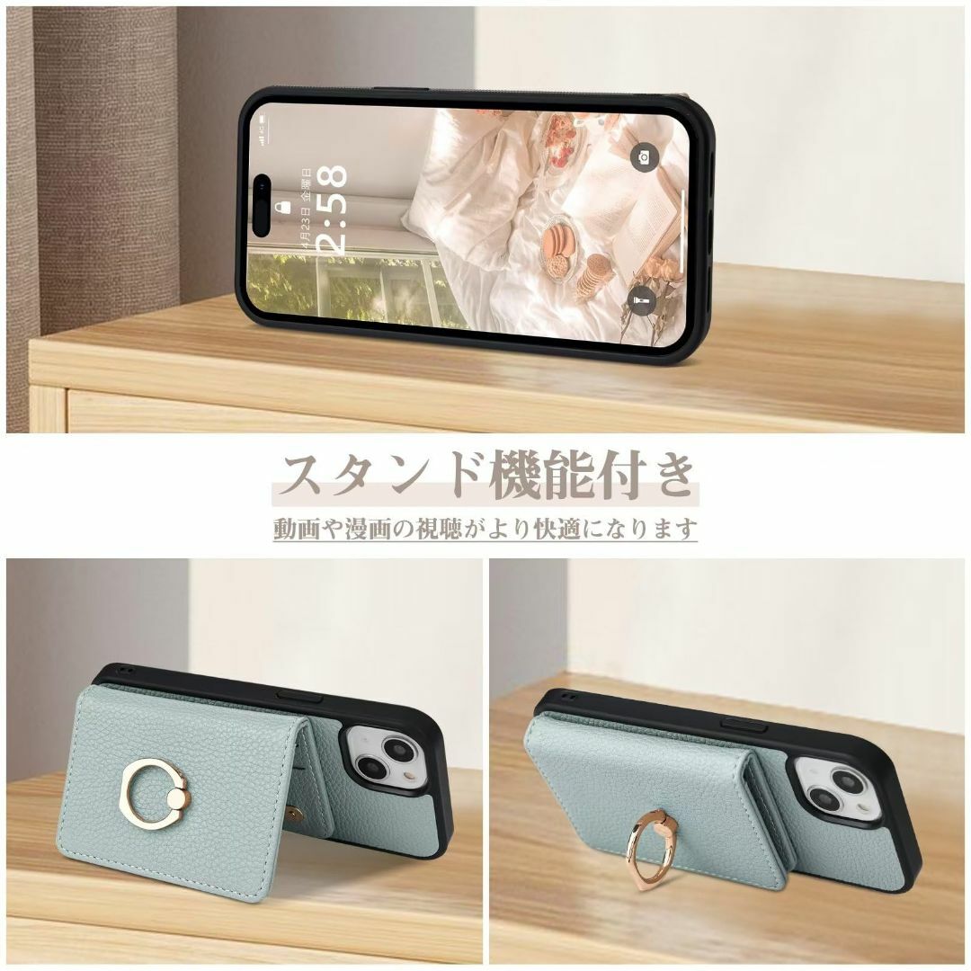 【色: ブルー】Chillchi iPhone12PRO ケース 手帳型 ショル スマホ/家電/カメラのスマホアクセサリー(その他)の商品写真