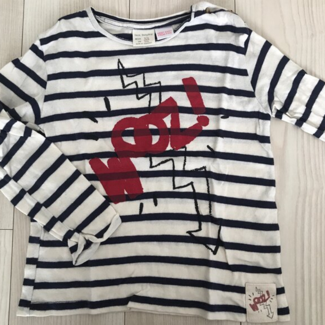 ZARA KIDS(ザラキッズ)のロンT キッズ/ベビー/マタニティのキッズ服男の子用(90cm~)(Tシャツ/カットソー)の商品写真