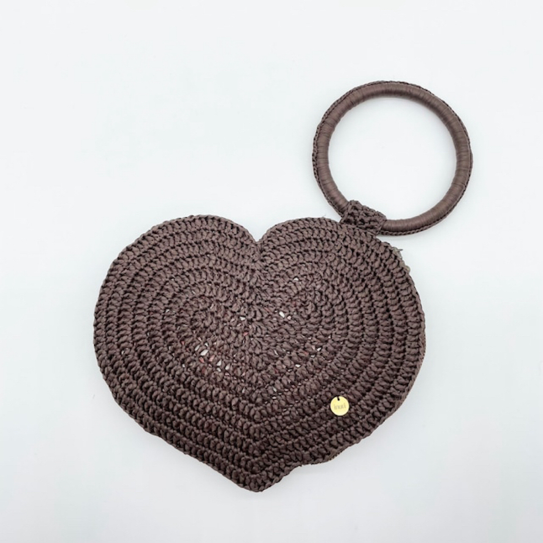 EDIT.FOR LULU(エディットフォールル)のHeart pouch(brown) レディースのバッグ(クラッチバッグ)の商品写真