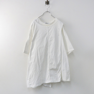 アンブッシュ(AMBUSH)の2019SS アンブッシュ AMBUSH 12111671 レイヤードTシャツ 3/ホワイト カットソー 半袖 アシンメトリー メンズ ロゴ【2400013762472】(Tシャツ/カットソー(半袖/袖なし))