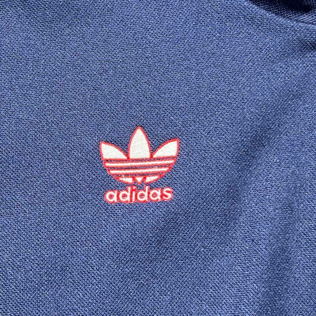 adidas(アディダス)の【adidas】アディダス ネイビートラックジャケット　デサント製ジャージ80s メンズのトップス(ジャージ)の商品写真