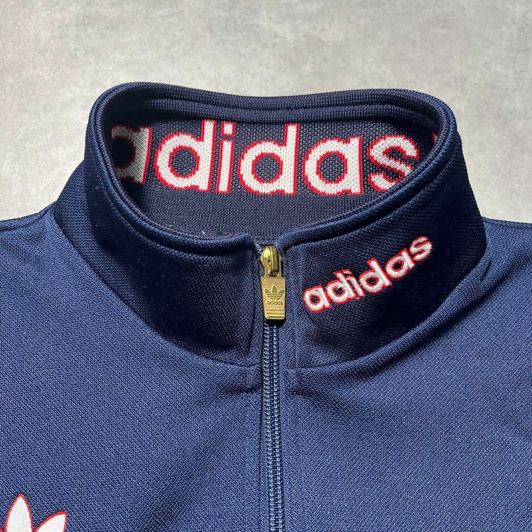 adidas(アディダス)の【adidas】アディダス ネイビートラックジャケット　デサント製ジャージ80s メンズのトップス(ジャージ)の商品写真