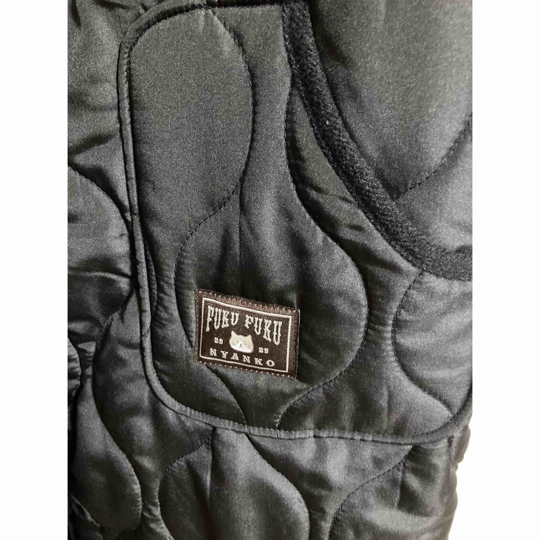 ハピンズ　Fuku Fuku Nyanko中綿キルトジャケット　ブラック レディースのジャケット/アウター(その他)の商品写真