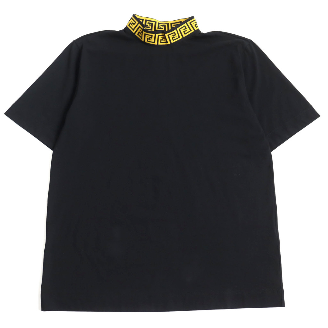 極美品 FENDACE フェンダーチェ フェンディ ヴェルサーチ 2022年製 FY1088 AJNL FFロゴ/ズッカ 半袖Ｔシャツ/カットソー ブラック L 保存袋付き イタリア製 正規品 メンズ