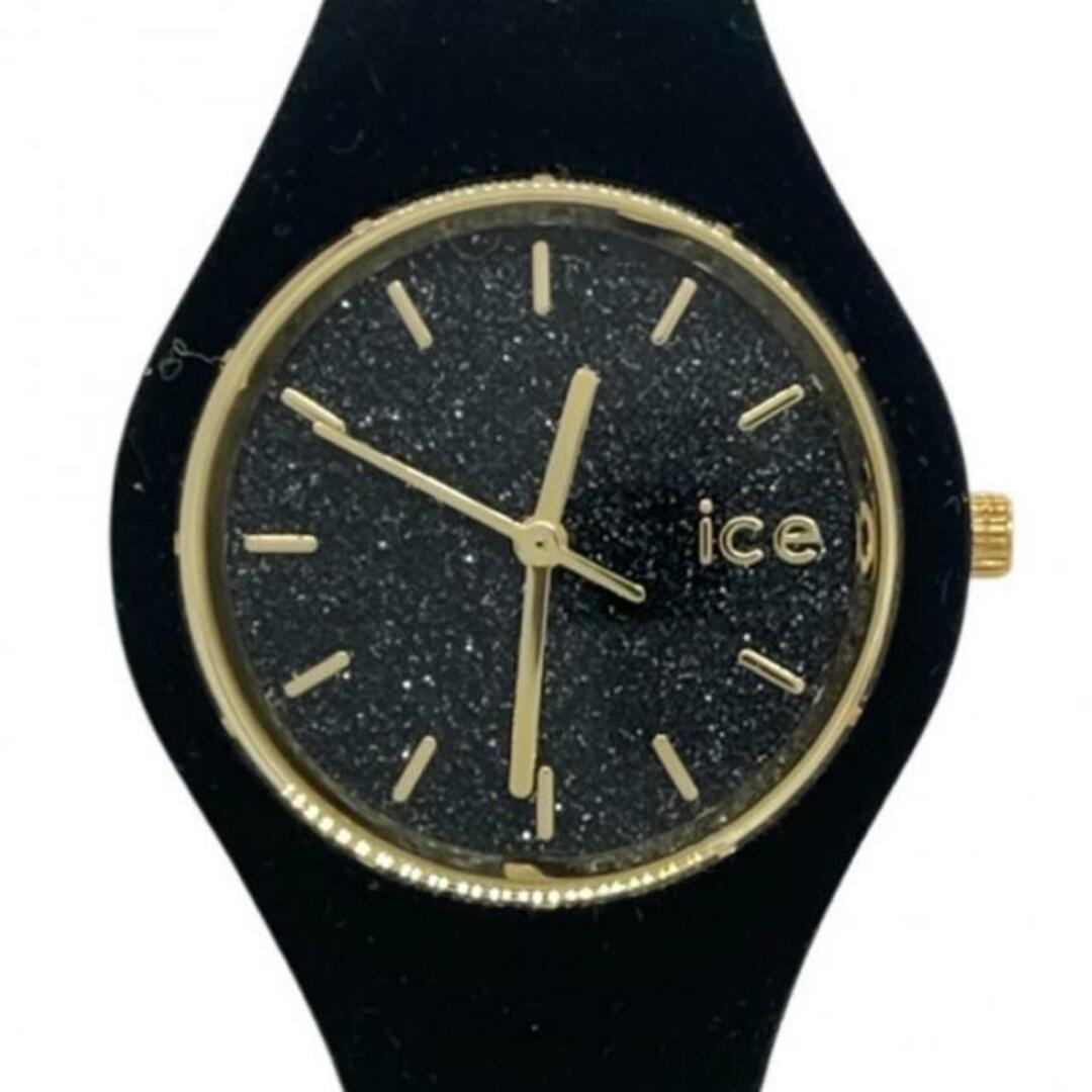 ice watch(アイスウォッチ)のicewatch(アイスウォッチ) 腕時計美品  - 001 349 レディース ラメ 黒 レディースのファッション小物(腕時計)の商品写真