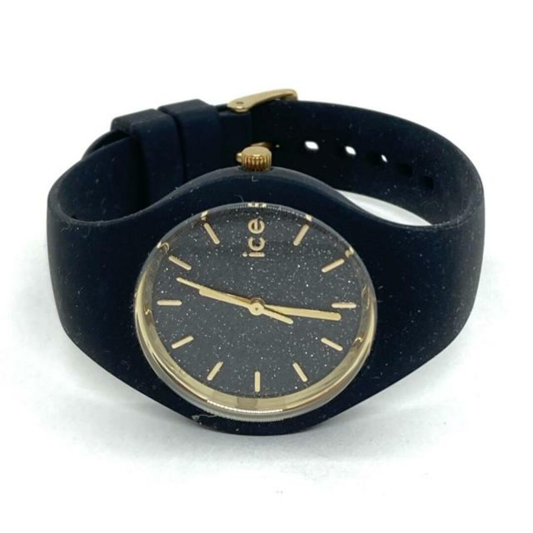 ice watch(アイスウォッチ)のicewatch(アイスウォッチ) 腕時計美品  - 001 349 レディース ラメ 黒 レディースのファッション小物(腕時計)の商品写真