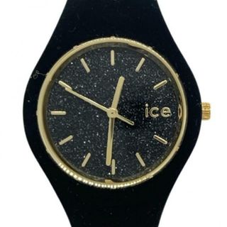 アイスウォッチ(ice watch)のicewatch(アイスウォッチ) 腕時計美品  - 001 349 レディース ラメ 黒(腕時計)