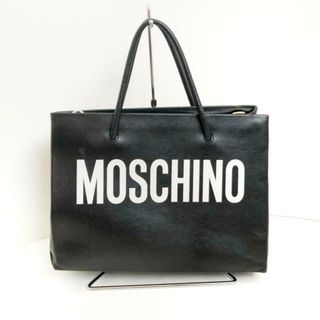 モスキーノ(MOSCHINO)のMOSCHINO(モスキーノ) トートバッグ - 黒 合皮(トートバッグ)