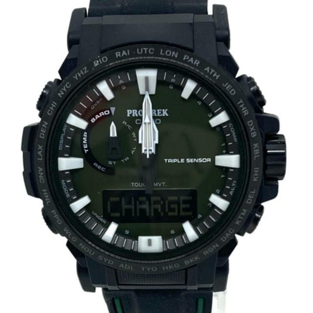 CASIO(カシオ)のCASIO(カシオ) 腕時計美品  プロトレッククライマーライン PRW-61Y メンズ タフソーラー/電波 グリーン メンズの時計(その他)の商品写真