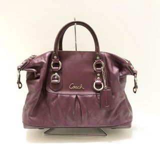 コーチ(COACH)のCOACH(コーチ) ハンドバッグ アシュレイパーフォレイテッドレザーサッチェル F17130 パープル レザー(ハンドバッグ)