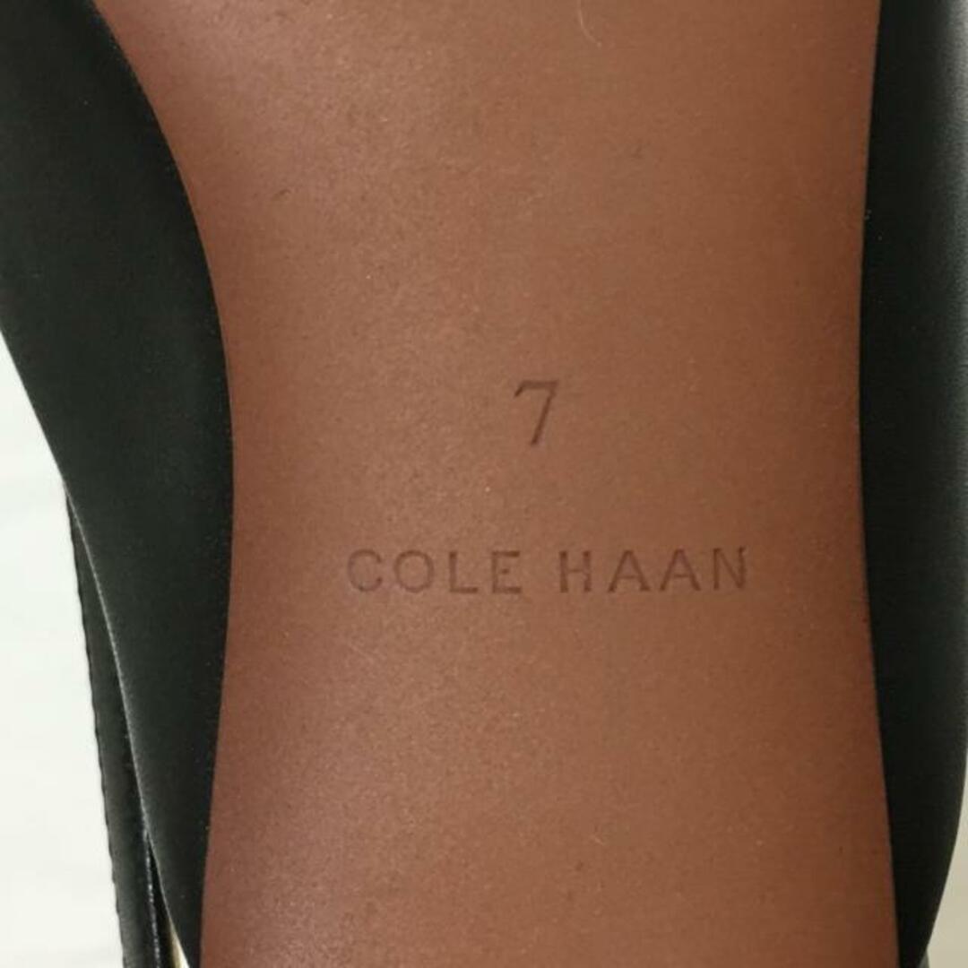 Cole Haan(コールハーン)のCOLE HAAN(コールハーン) サンダル 7 レディース - 黒 レザー レディースの靴/シューズ(サンダル)の商品写真