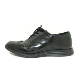 コールハーン(Cole Haan)のCOLE HAAN(コールハーン) シューズ 7 1/2B レディース - 黒 GRAND.OS/ウィングチップ エナメル（レザー）(その他)