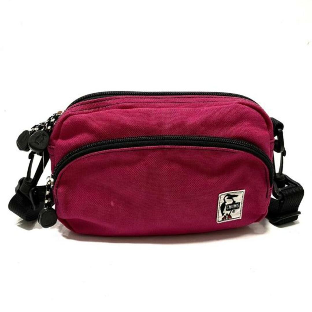 CHUMS(チャムス)のCHUMS(チャムス) ショルダーバッグ - ピンク×黒 ストラップ着脱可/斜めがけ ナイロン レディースのバッグ(ショルダーバッグ)の商品写真