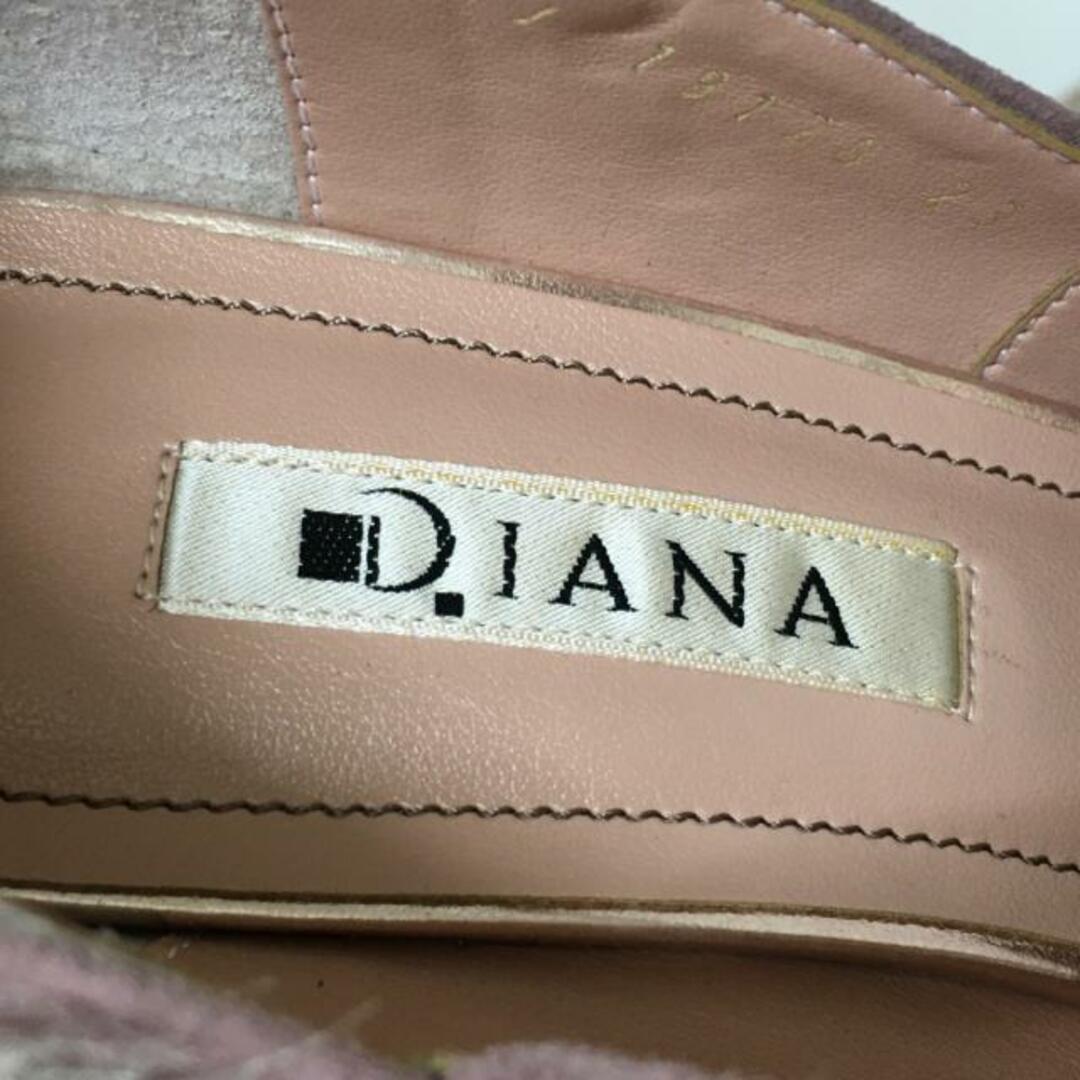 DIANA(ダイアナ)のDIANA(ダイアナ) パンプス 23 レディース - ピンクベージュ×グレー スエード×フェイクファー レディースの靴/シューズ(ハイヒール/パンプス)の商品写真