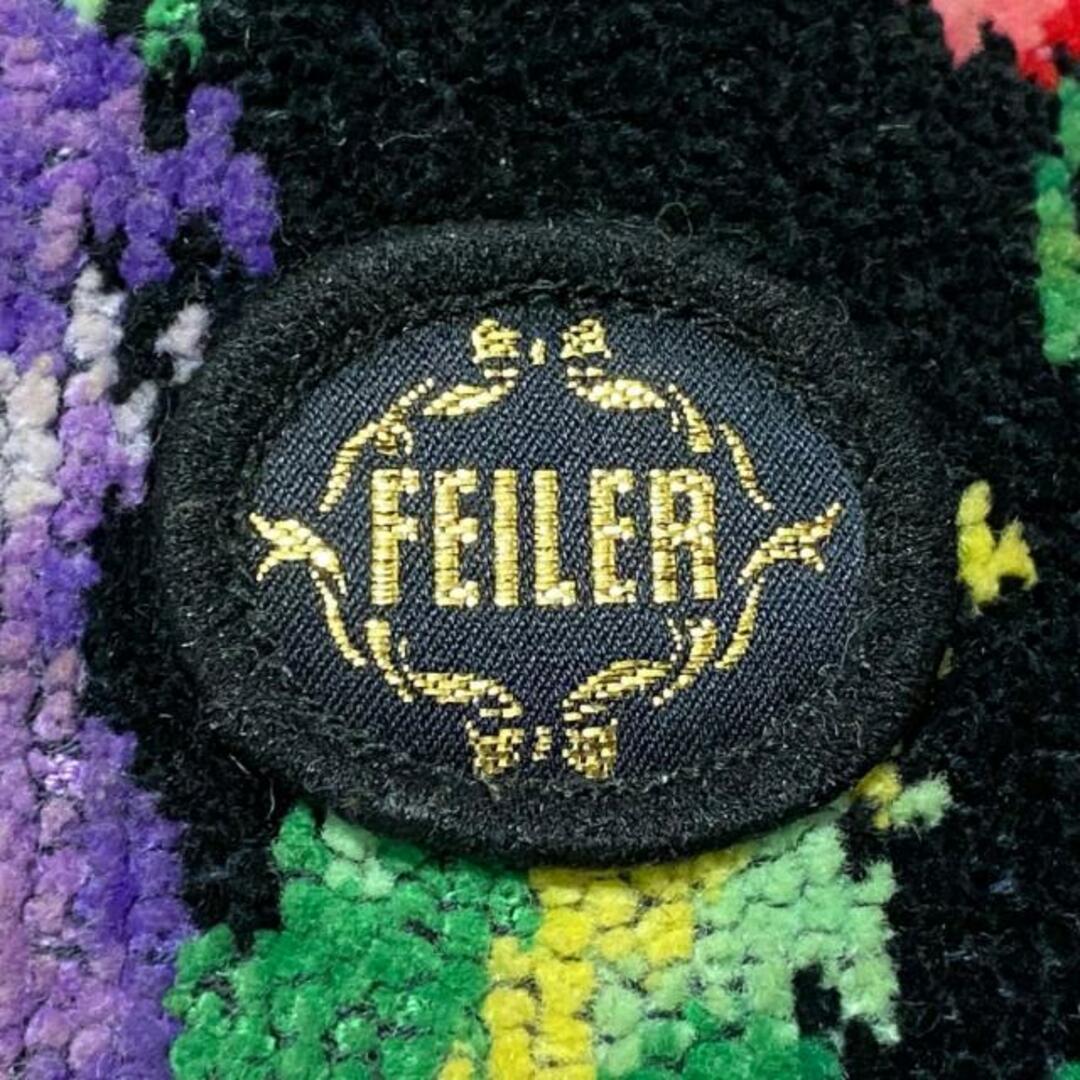 FEILER(フェイラー)のFEILER(フェイラー) トートバッグ - 黒×ピンク×マルチ 巾着型 パイル レディースのバッグ(トートバッグ)の商品写真