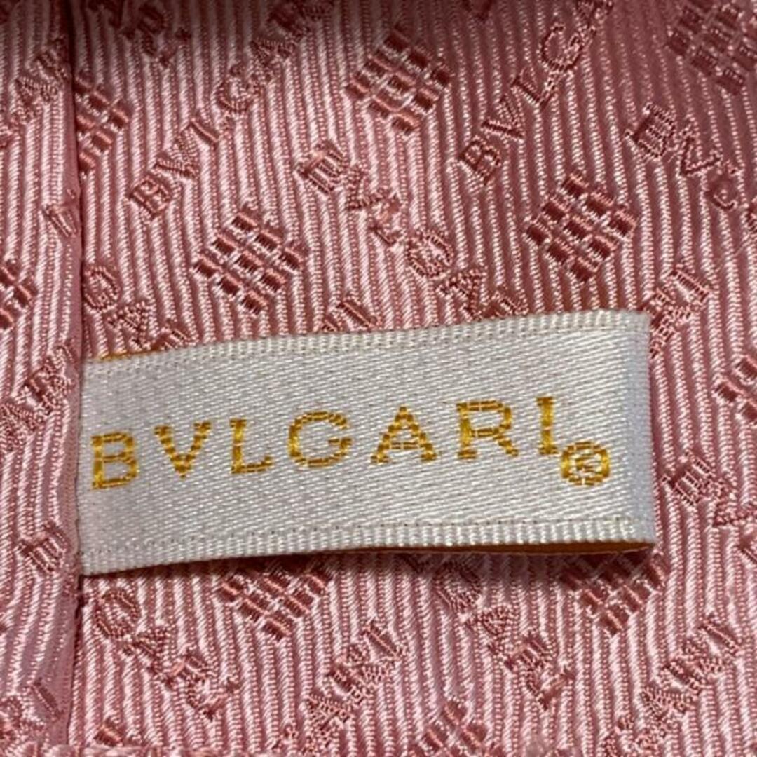 BVLGARI(ブルガリ)のBVLGARI(ブルガリ) ネクタイ メンズ - ピンク メンズのファッション小物(ネクタイ)の商品写真