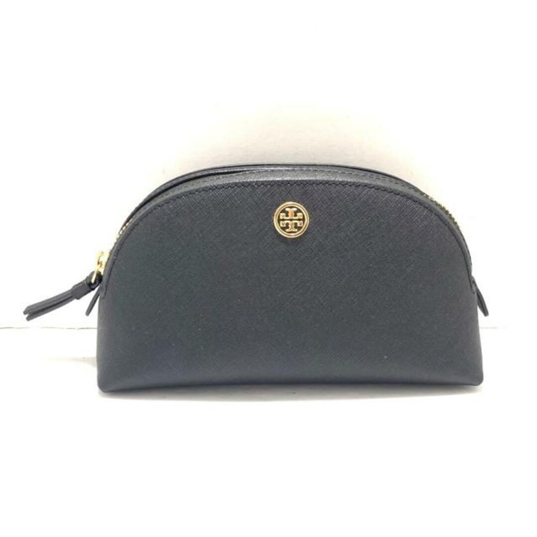 Tory Burch(トリーバーチ)のTORY BURCH(トリーバーチ) ポーチ美品  - 黒 レザー レディースのファッション小物(ポーチ)の商品写真