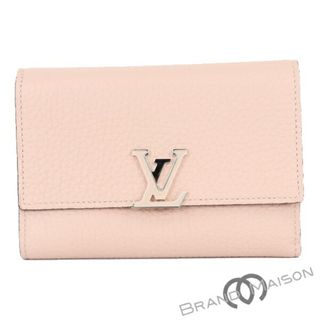 ルイヴィトン(LOUIS VUITTON)のAランク【ルイ・ヴィトン】ポルトフォイユ・カプシーヌ コンパクト/M62156/マグノリア/三つ折り財布/レディース/LOUIS VUITTON/ピンク【中古】(財布)