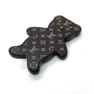 LOUIS VUITTON(ルイヴィトン) ブローチ美品  ブロッシュヌヌールス M64939 プラスチック ブラウン モノグラム柄のみ