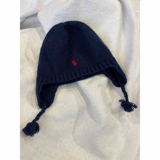 ポロラルフローレン(POLO RALPH LAUREN)のpoloポロラルフローレン　ネイビー　ニット帽　帽　43センチ　2T〜4T(帽子)