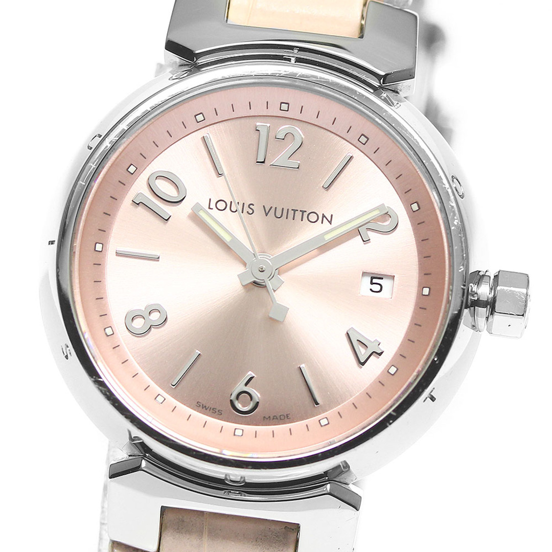 LOUIS VUITTON(ルイヴィトン)のルイ・ヴィトン LOUIS VUITTON Q121X タンブール デイト クォーツ レディース _803235 レディースのファッション小物(腕時計)の商品写真