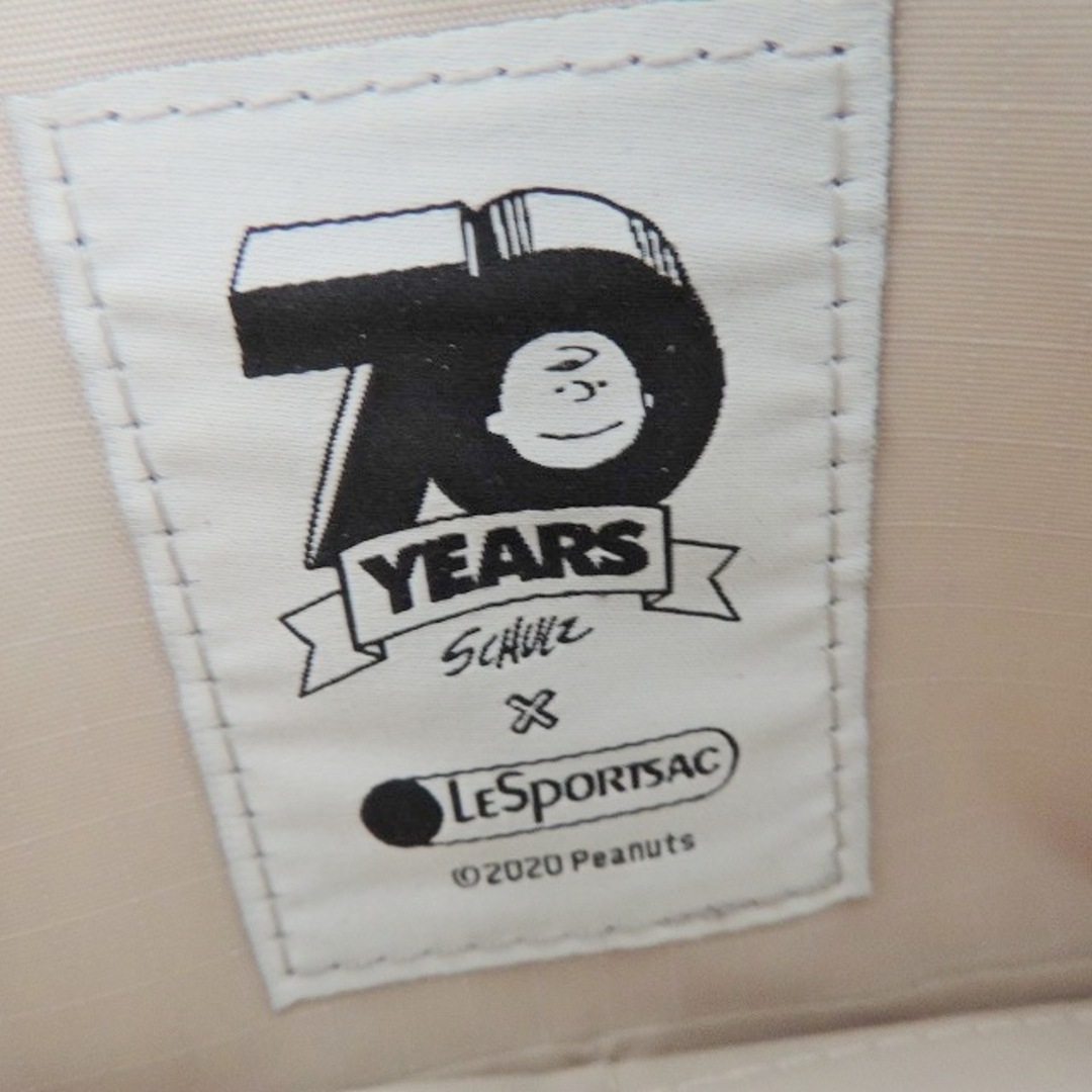 LeSportsac(レスポートサック)のLESPORTSAC(レスポートサック) 長財布 - ダークブラウン×アイボリー×マルチ スヌーピー/PEANUTSコラボ/ラウンドファスナー/70YEARS レスポナイロン レディースのファッション小物(財布)の商品写真