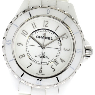 シャネル(CHANEL)のシャネル CHANEL H2981 J12 白セラミック 自動巻き メンズ 保証書付き_804166(腕時計(アナログ))