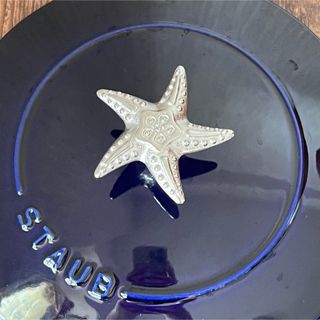 ストウブ(STAUB)の[海外限定/日本未発売] シャイニーシルバー/ヒトデ ノブ STAUBやルクーゼ(調理道具/製菓道具)