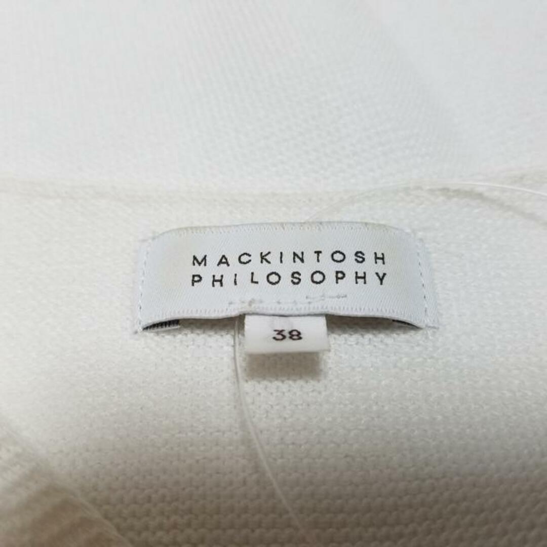 MACKINTOSH PHILOSOPHY(マッキントッシュフィロソフィー)のMACKINTOSH PHILOSOPHY(マッキントッシュフィロソフィー) 七分袖セーター サイズ38 L レディース - 白 Vネック レディースのトップス(ニット/セーター)の商品写真