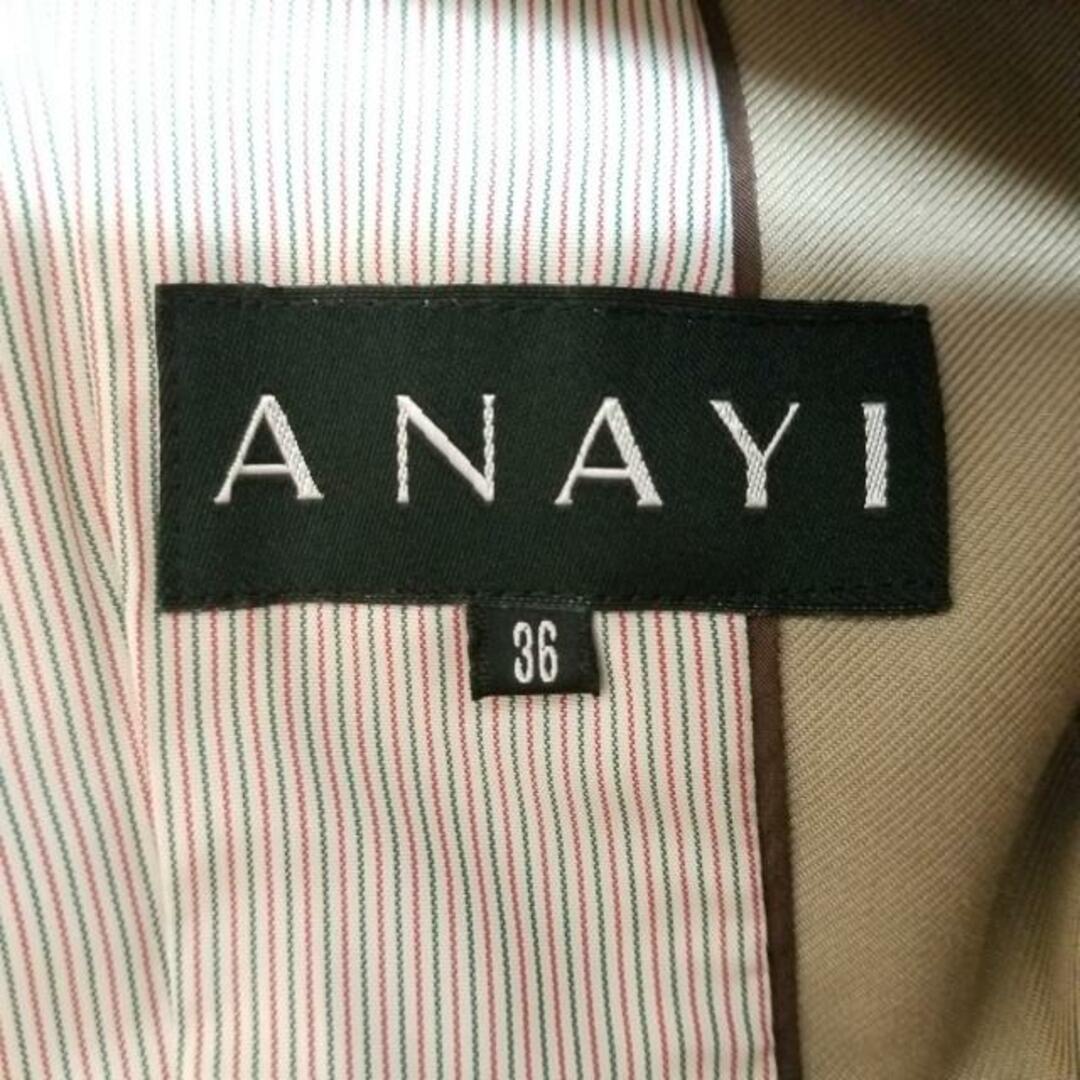 ANAYI(アナイ)のANAYI(アナイ) コート サイズ36 S レディース美品  - ベージュ 長袖/春/秋 レディースのジャケット/アウター(その他)の商品写真