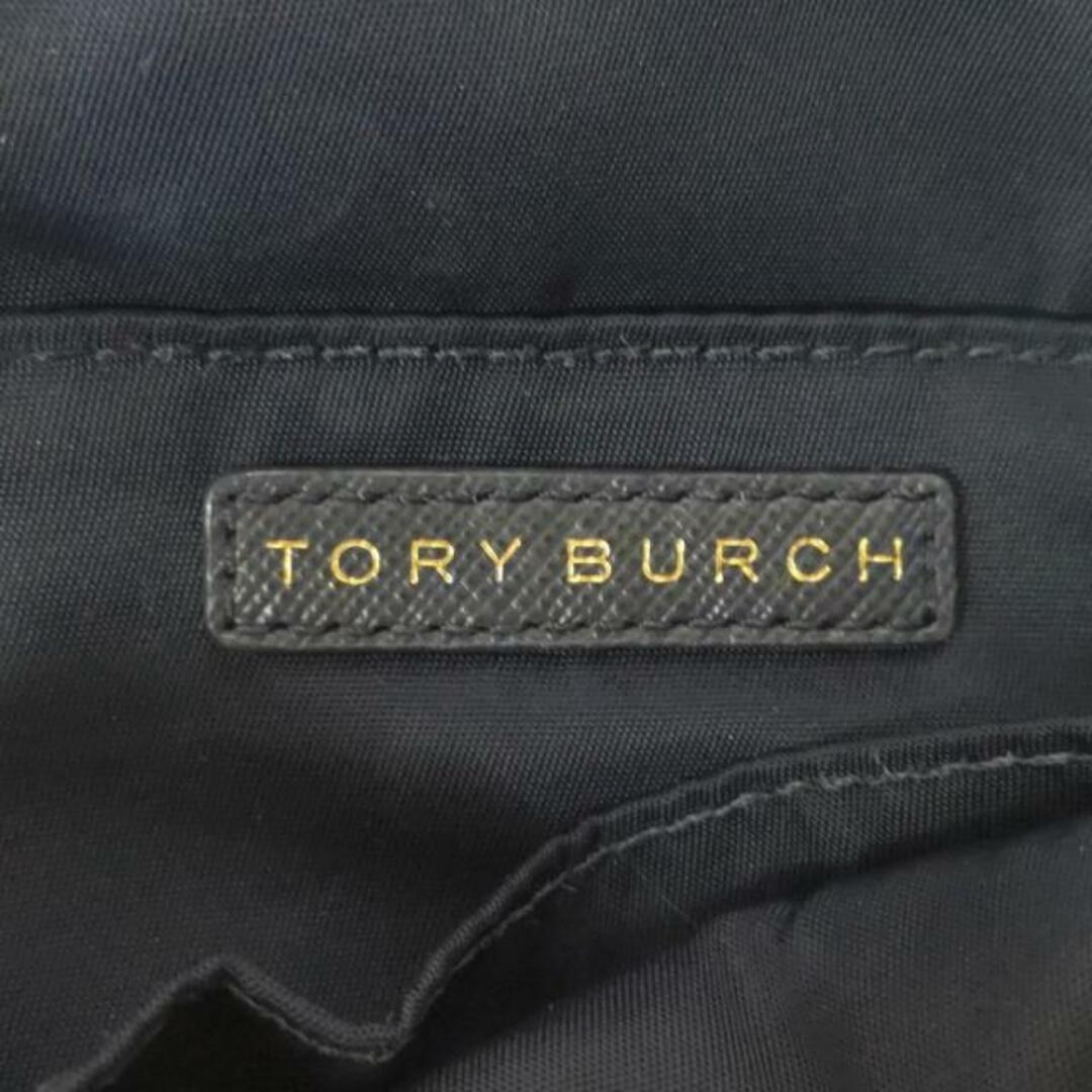 Tory Burch(トリーバーチ)のTORY BURCH(トリーバーチ) ポーチ - 白×ネイビー×マルチ ボーダー/フルーツ/タッセル ナイロン×レザー レディースのファッション小物(ポーチ)の商品写真