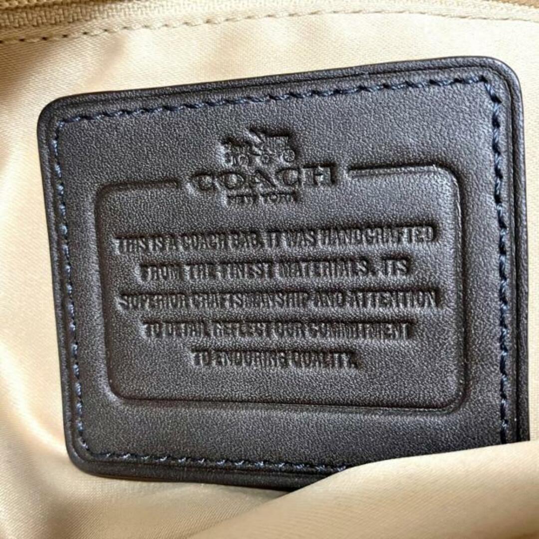 COACH(コーチ)のCOACH(コーチ) ショルダーバッグ - F33417 ベージュ×ダークブラウン スエード×レザー レディースのバッグ(ショルダーバッグ)の商品写真