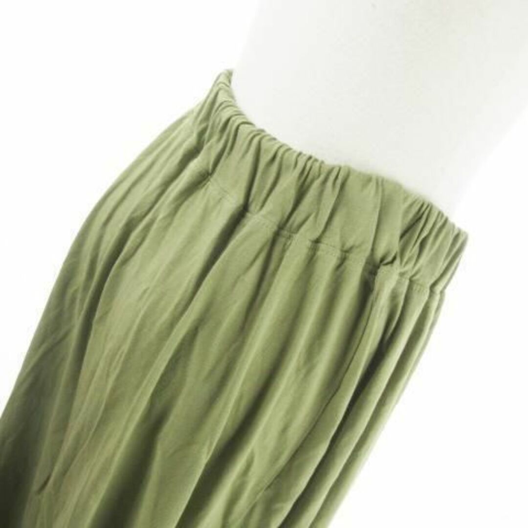 E hyphen world gallery(イーハイフンワールドギャラリー)のイーハイフンワールドギャラリー ロングスカート F 緑 221031AO19A レディースのスカート(ロングスカート)の商品写真