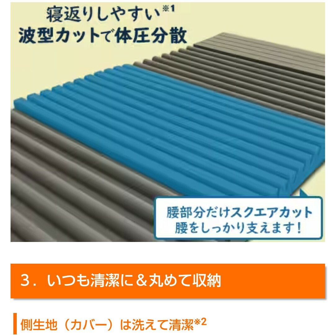 昭和西川(ショウワニシカワ)の昭和西川　マットレス　シングル インテリア/住まい/日用品のベッド/マットレス(マットレス)の商品写真