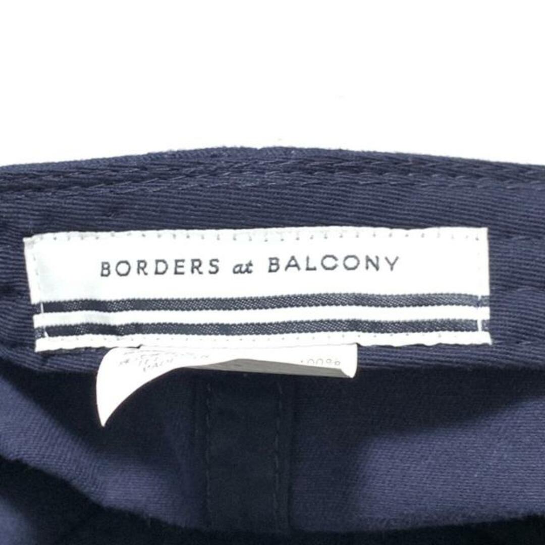 BORDERS at BALCONY(ボーダーズアットバルコニー)のBORDERS at BALCONY(ボーダーズアットバルコニー) キャップ - ダークネイビー コットン レディースの帽子(キャップ)の商品写真