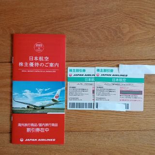 ジャル(ニホンコウクウ)(JAL(日本航空))の日本航空 JAL 株主割引券　2枚(航空券)