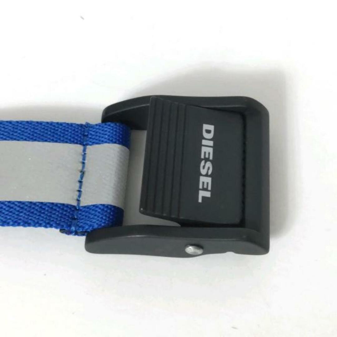 DIESEL(ディーゼル)のDIESEL(ディーゼル) ベルト美品  - ブルー×ライトグレー 化学繊維 レディースのファッション小物(ベルト)の商品写真