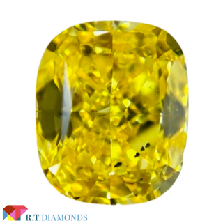 FANCY VIVID YELLOW 0.60ct CU/RT2615/GIA(その他)