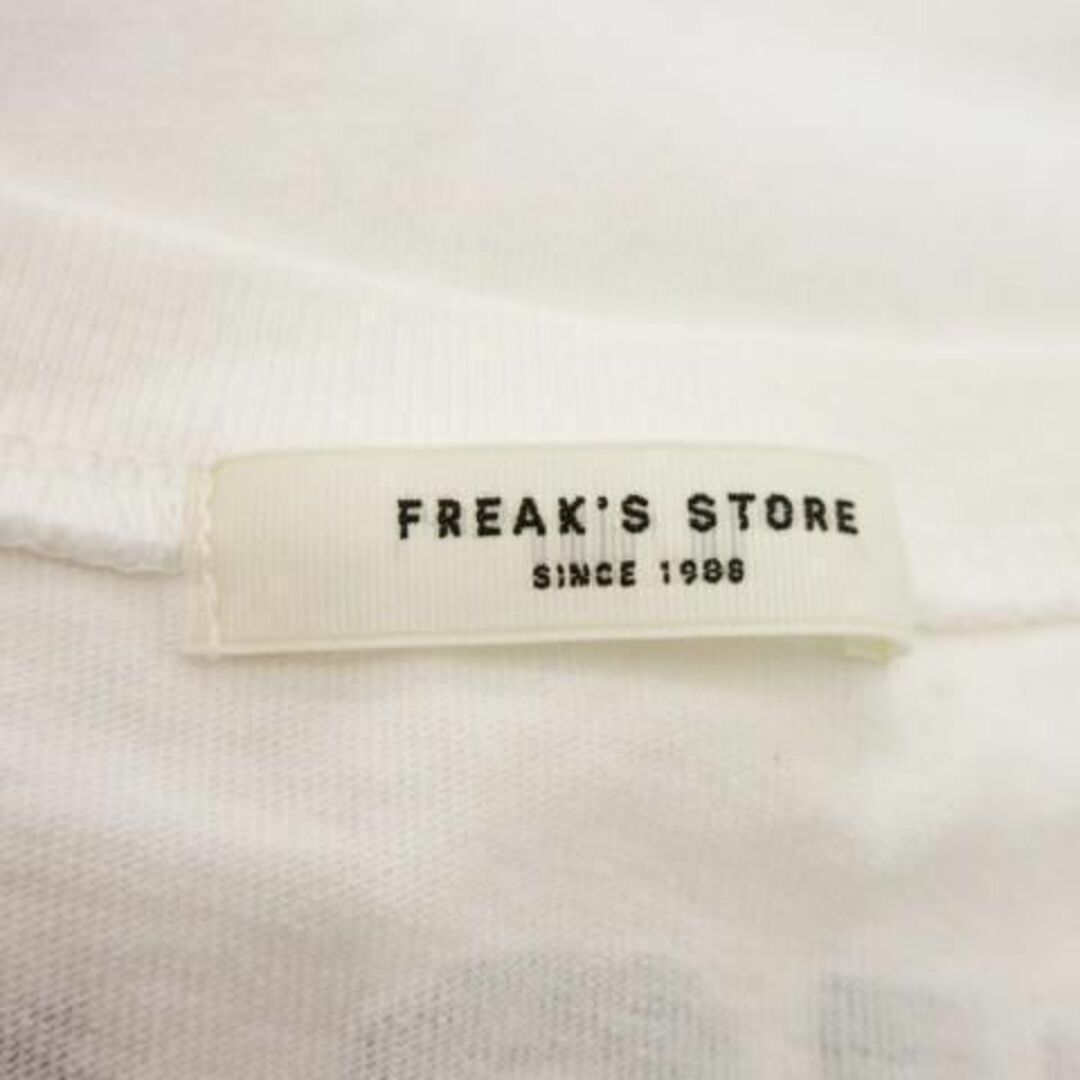 FREAK'S STORE(フリークスストア)のフリークスストア 半袖ワンピース バックプリント F 白 230731AO1A レディースのワンピース(ロングワンピース/マキシワンピース)の商品写真