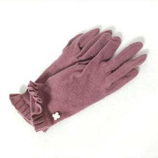 アンテプリマ(ANTEPRIMA)のANTEPRIMA(アンテプリマ) 手袋 レディース - ピンク フラワー(花) ウール(手袋)
