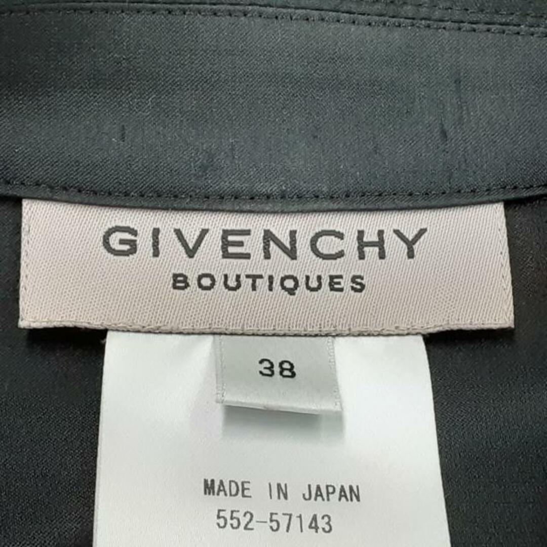 GIVENCHY(ジバンシィ)のGIVENCHY(ジバンシー) ジャケット サイズ38 M レディース美品  - 黒 長袖/シルク/肩パッド/春/秋 レディースのジャケット/アウター(その他)の商品写真