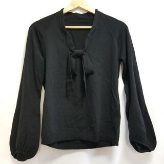 レリアン(leilian)のLeilian(レリアン) 長袖セーター サイズ11 M レディース - 黒 リボン(ニット/セーター)