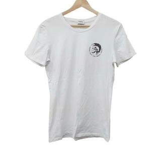 ディーゼル(DIESEL)のDIESEL(ディーゼル) 半袖Tシャツ サイズJPN:S レディース美品  - 白×黒 UNDERWEAR(Tシャツ(半袖/袖なし))