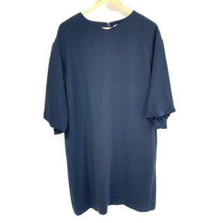 アドーア(ADORE)のADORE(アドーア) ワンピース サイズ36 S レディース美品  - 531-0140315 ダークネイビー Vネック/七分袖/ロング(その他)