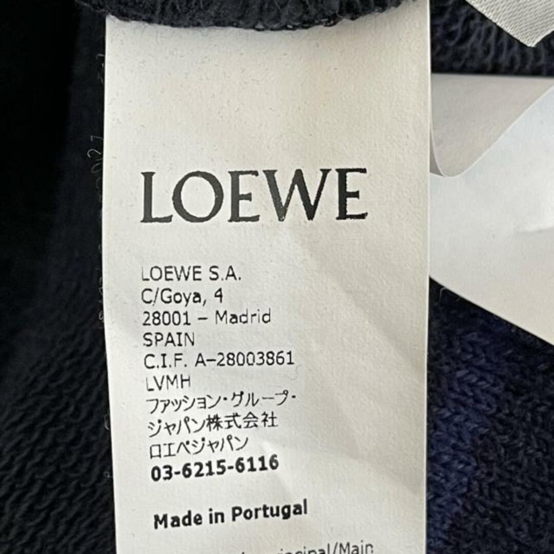 LOEWE - LOEWE(ロエベ) パーカー サイズM メンズ - 黒×ネイビー×ブルー