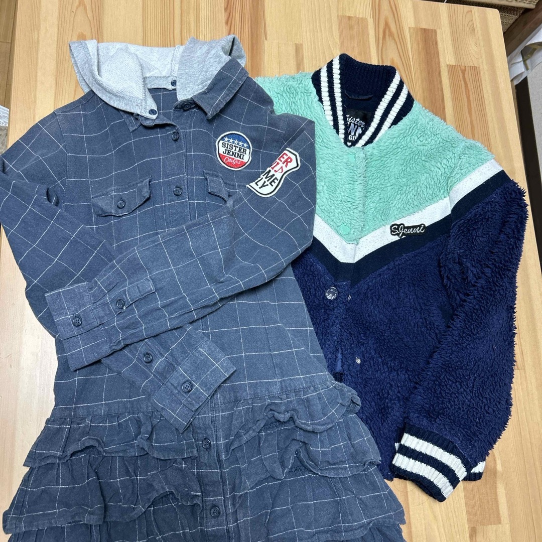 JENNI(ジェニィ)のsister jenni　ジャンバーと、シャツワンピース キッズ/ベビー/マタニティのキッズ服女の子用(90cm~)(ジャケット/上着)の商品写真