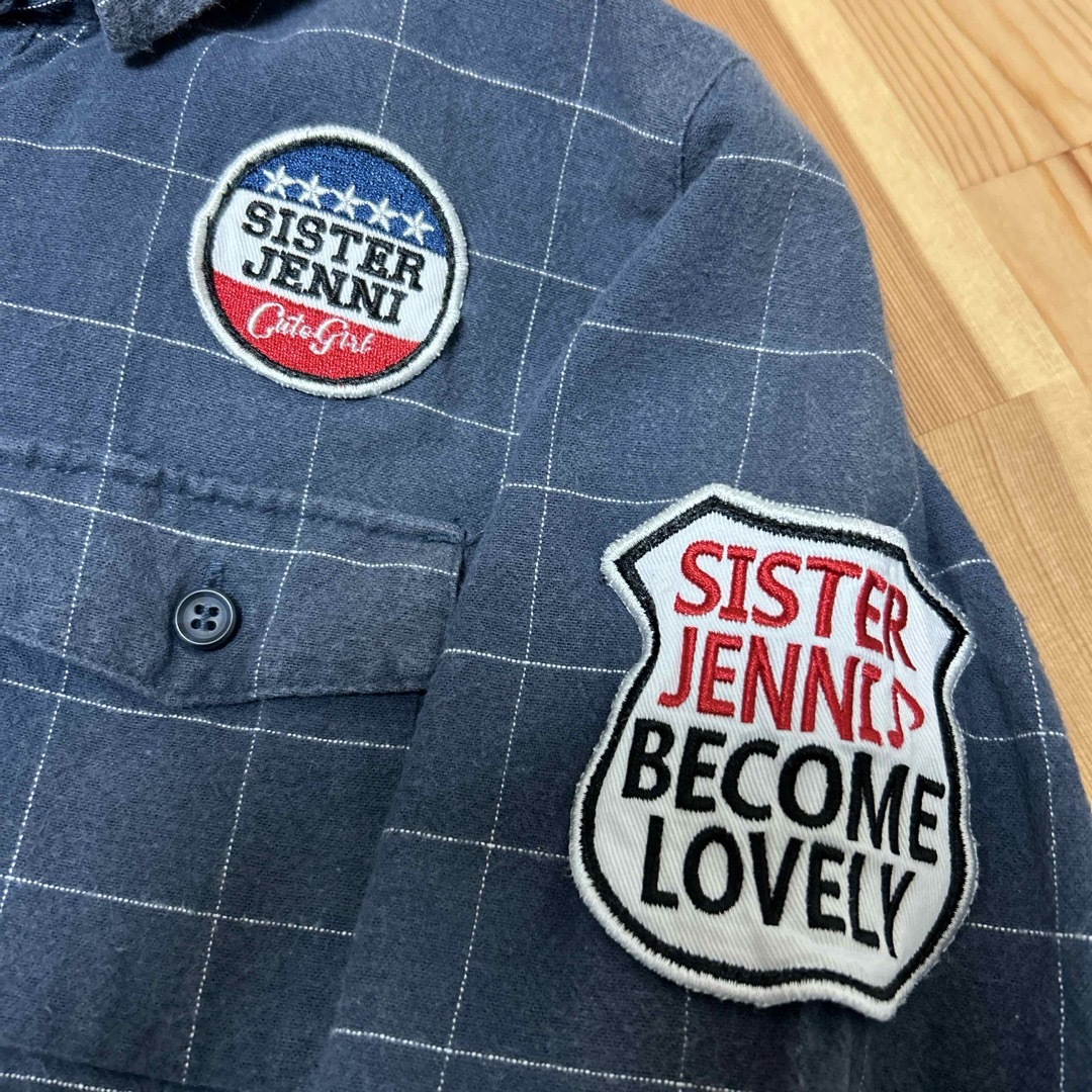 JENNI(ジェニィ)のsister jenni　ジャンバーと、シャツワンピース キッズ/ベビー/マタニティのキッズ服女の子用(90cm~)(ジャケット/上着)の商品写真