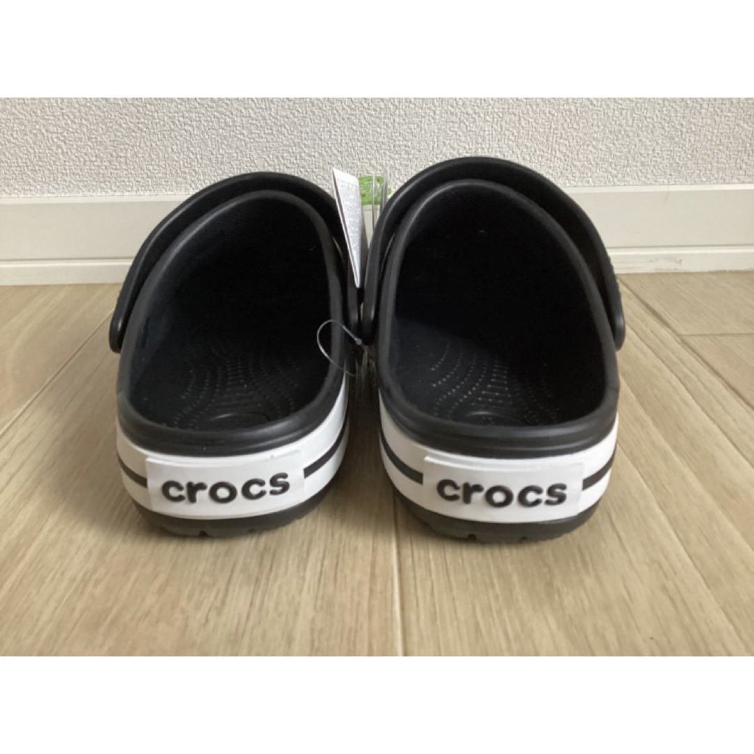 crocs(クロックス)の19.5cm クロックス crocs クロックスサンダル　黒 キッズ/ベビー/マタニティのキッズ靴/シューズ(15cm~)(サンダル)の商品写真