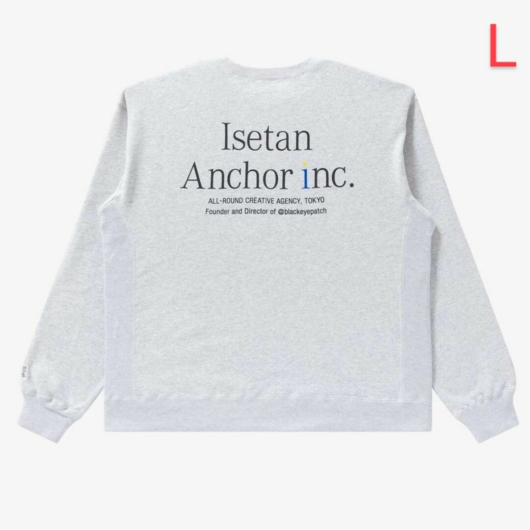 anchor inc. isetan 伊勢丹限定　スウェット　L　グレー